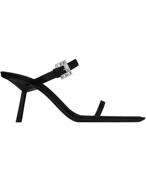 Saint Laurent Schoenen ,Zwart ,Satijn Hope Mules