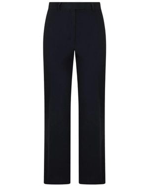 Max Mara Broeken ,Zwart ,Katoen Umanita Wijde Broek Met Hoge Taille - Blauw