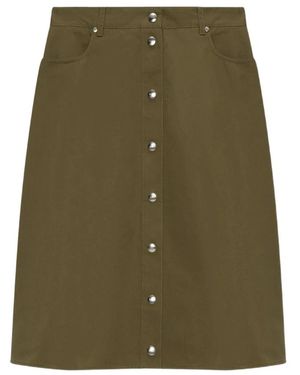 MSGM Uitlopende Midi Rok - Groen