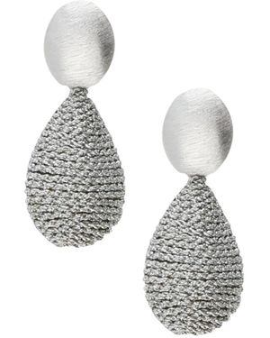 LOTT.gioielli Accessoires ,Grijs ,Ce Si Threated Teardrop L - Metallic