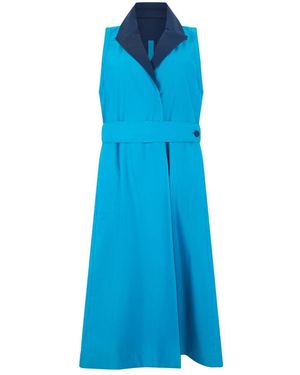 Moorer Belted Coats - Blu
