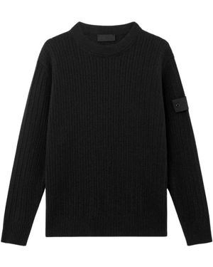 Stone Island Round-Neck Knitwear - Noir