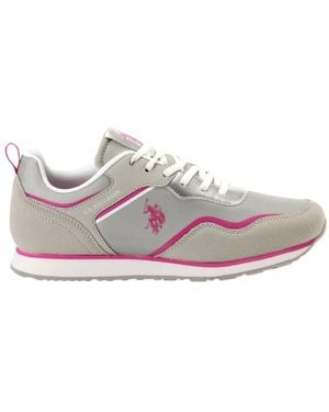 U.S. POLO ASSN. Schwarze Print Sneakers Frühling/Sommer - Grau