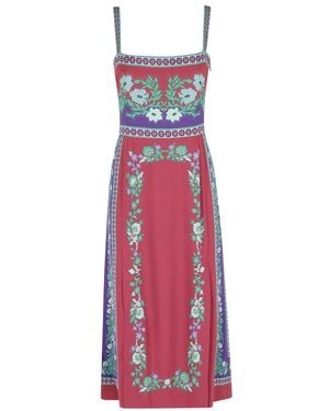 La DoubleJ Martini Midi Jurk - Paars