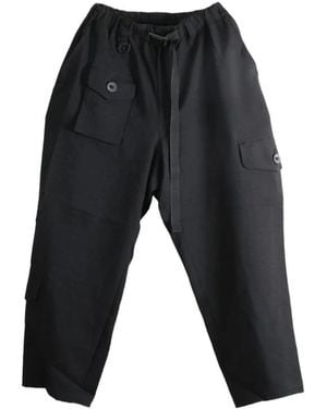 Y-3 Wide Trousers - Black
