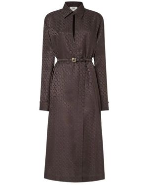 Fendi Belted Coats - Bruin