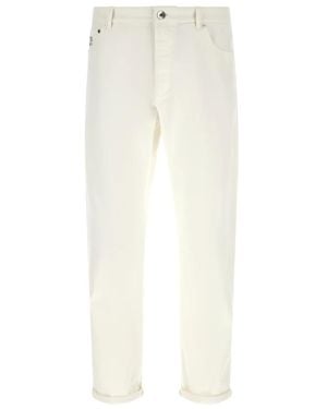 Brunello Cucinelli Slim-Fit Jeans - Blanco