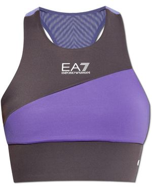 EA7 Fitness ,Paars ,Polyester Crop Training Top