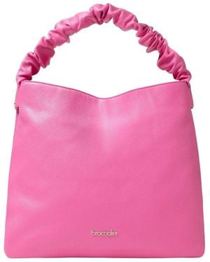 Braccialini Tassen ,Roze ,Leer Naomi Schoudertas