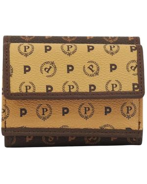 Pollini Accessoires ,Bruin ,Wallet - Metallic