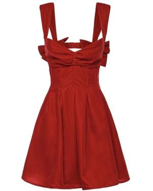 For Love & Lemons Kleedjes ,Rood ,Polyester August Mini Jurk
