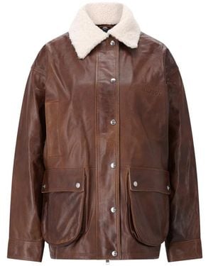 Halfboy Faux Fur & Shearling Jackets - Brown
