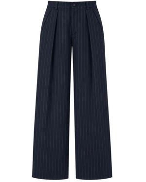 SOLOTRE Wide Trousers - Blue