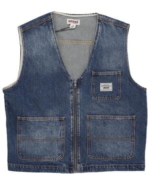Guess Go Denim Vest - Blue