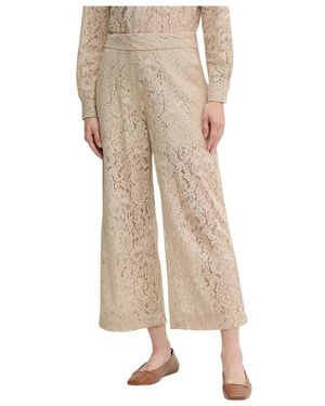DKNY Broek Met Kanten Details - Naturel