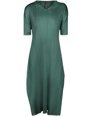 Issey Miyake Midi Dresses - Verde