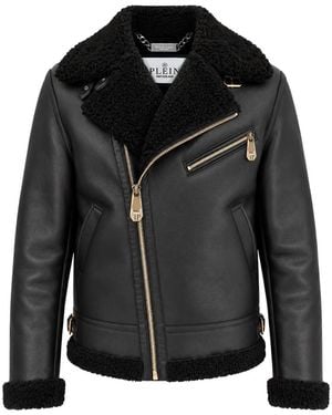 Philipp Plein Faux Fur & Shearling Jackets - Nero
