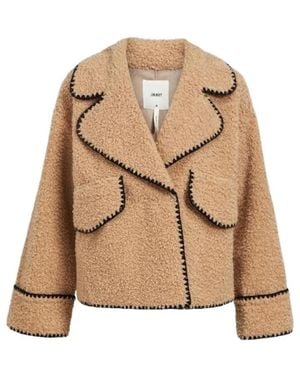 Object Leather Jackets - Natur