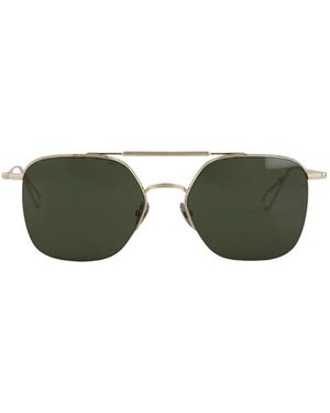Ahlem Accessoires ,Grijs ,Nylon Louxor Aviator Zonnebril - Groen