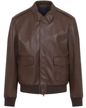 Ralph Lauren Leather Jackets - Marrone