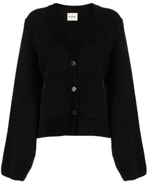 KHAITE Cardigans - Zwart