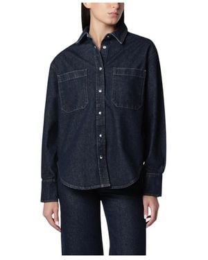 Anine Bing Overhemden ,Blauw ,Katoen Samy Shirt