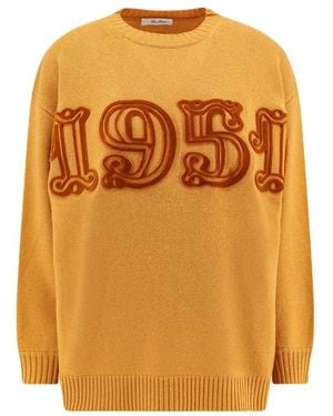 Max Mara Round-Neck Knitwear - Orange