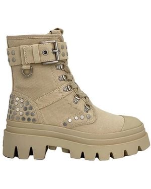 Ash Lace-Up Boots - Natural