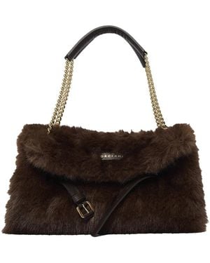 Orciani Venus Soft Small Shoulder Bag - Bruin