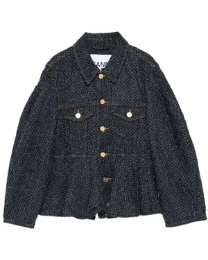 Ganni Denim Jackets - Blau