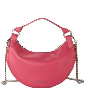 Orciani Leder schultertasche braun lampe - Pink