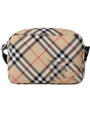 Burberry Equestrian Print Crossbody Tasche - Natur
