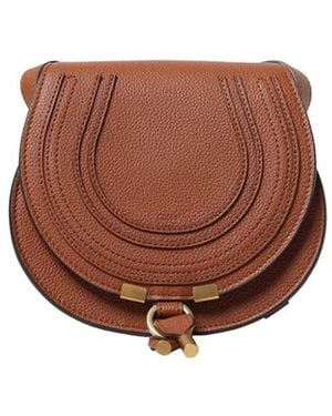 Chloé Kleine Marcie Zadel Tas - Bruin