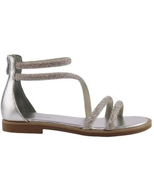 Les Tropeziennes Flat Sandals - Metallic