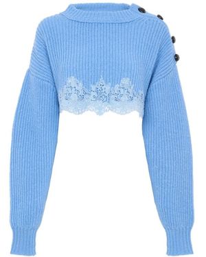 Chloé Trui Met Ronde Hals - Blauw
