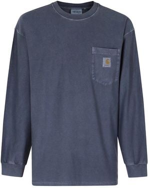 Carhartt Tops ,Blauw ,Long Sleeve Tops