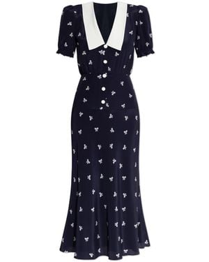 Alessandra Rich Midi Dresses - Blue