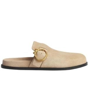 Dior Medaillon Schnallen-Mokassin - Weiß