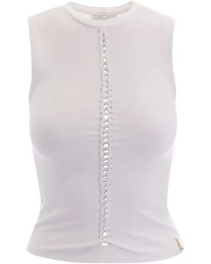 Patrizia Pepe Sleeveless Tops - White