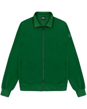 Colmar Hoodies & Sweatvesten ,Groen ,Katoen Zip-Through Sweatshirt
