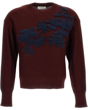 Erdem Truien & Vesten ,Rood ,Wol Ronde Hals Gebreid