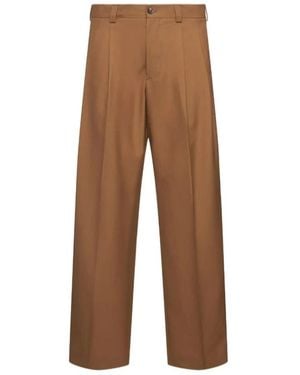 Laneus Wide Trousers - Brown