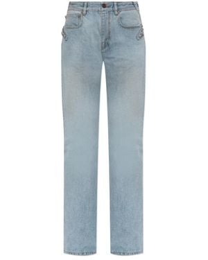 Balenciaga City Straight Pants - Blau
