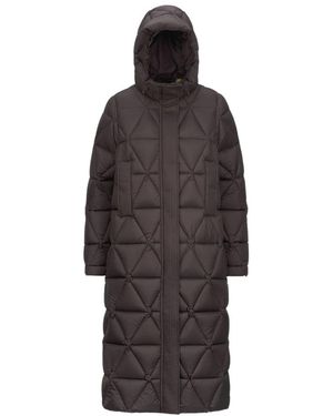 K-Way Jassen ,Groen ,Polyester Ruenne Lange Pufferjas - Bruin