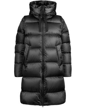 Bomboogie Jassen ,Zwart ,Nylon A-Lijn Donsjas