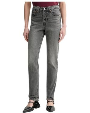 Levi's Jeans ,Grijs ,Katoen Wedgie Slim Jeans