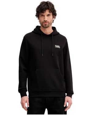 KARL LAGERFELD Hoodies & Sweatvesten ,Zwart ,Katoen Hoodies