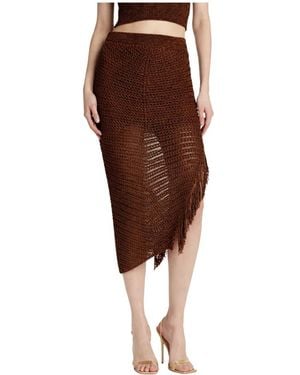 SIMONA CORSELLINI Midi Skirts - Brown