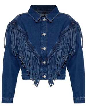 AllSaints Jassen ,Blauw ,Denim Marlene Denim Jacket