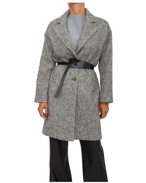 Liu Jo Belted Coats - Grey